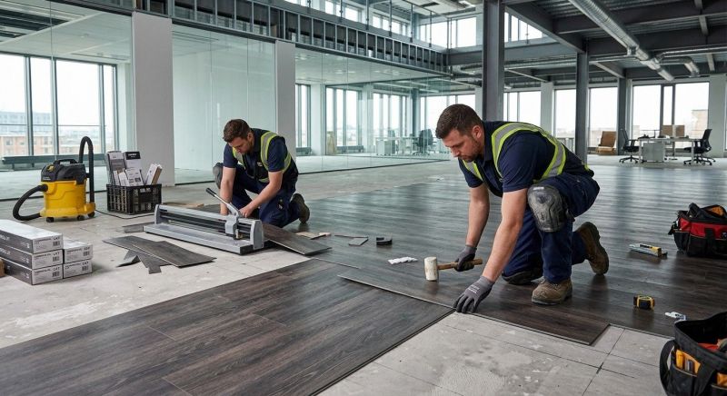 Our team working on Flooring Service projects in Vero Beach, FL